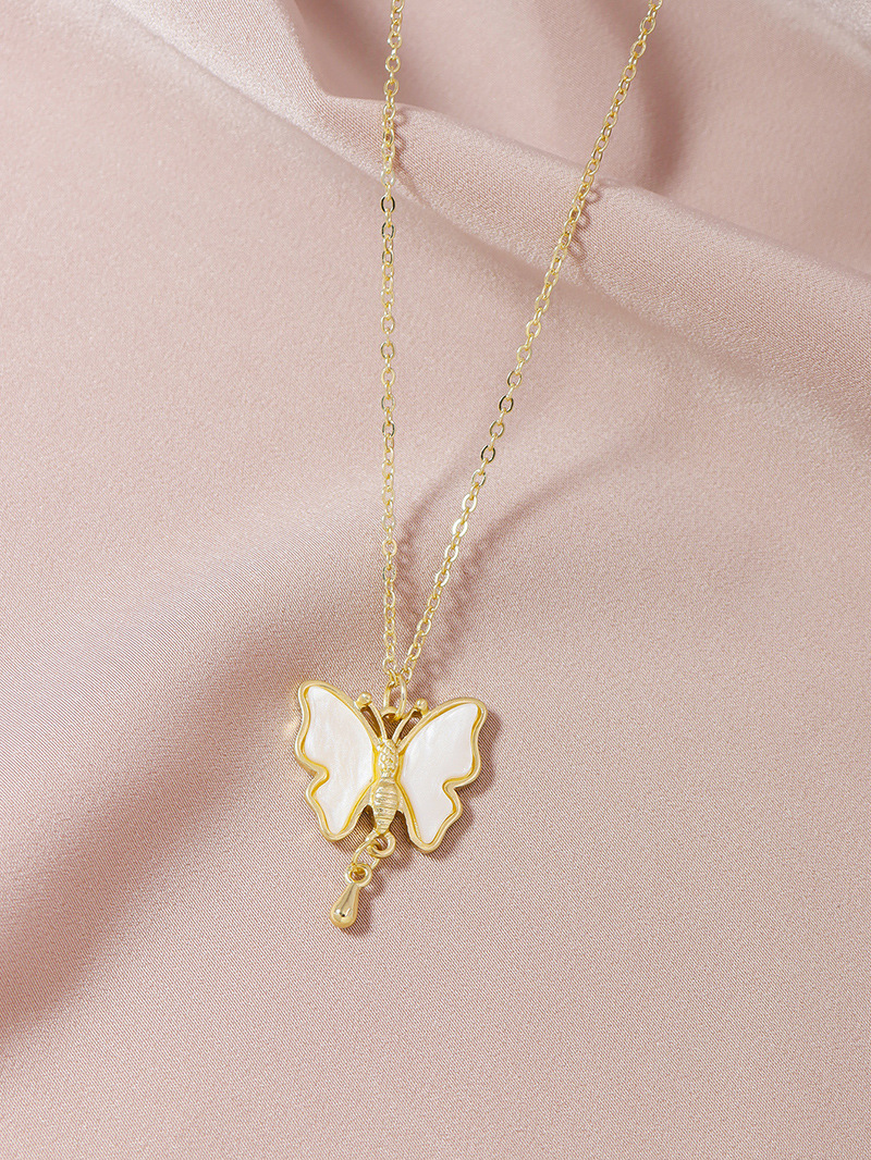 Fashion cute butterfly womenu0027s necklace wholesale