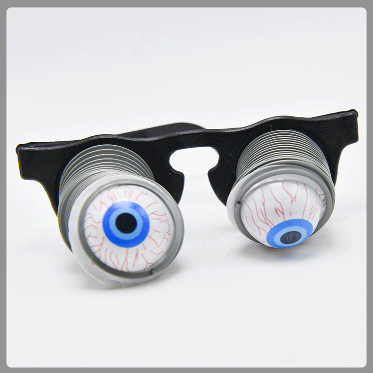 Halloween party costume props: Spring glasses, funny eyeball glasses, April Fool's Day prank glasses detail image 5