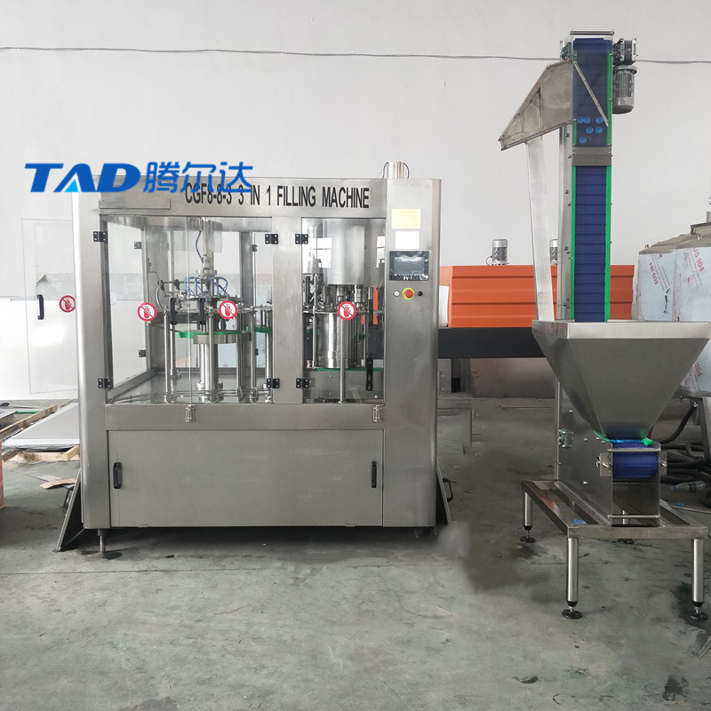 厂家直销5L大瓶三合一灌装机饮料瓶装水三合一灌装机