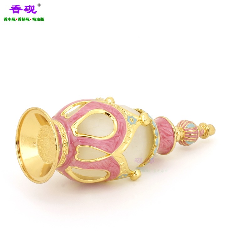 香砚25m皇冠头款涂粉红色油精油瓶摆件4.jpg