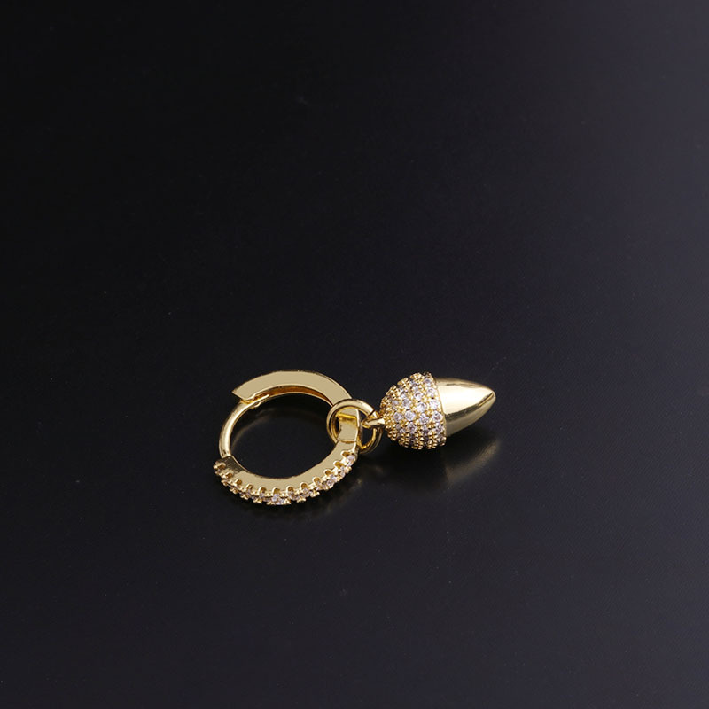 fashion inlaid zircon earrings