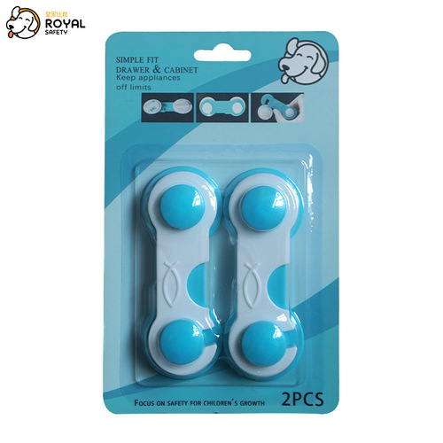 Factory Direct Sale Children's Safety Lock Baby Anti-Pinch Hand Protection Lock Indoor Refrigerator Cabinet Drawer Lock Adhesive Installation