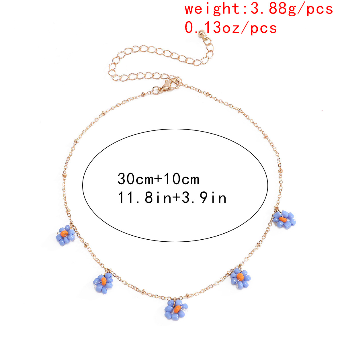 Fashion  Retro Ethnic Style Flower Simple And Stylish Rice Bead Necklace display picture 21