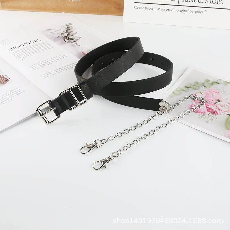 Chain, trend belt, fashionable jeans, trousers for men and women, universal decorations, European style, punk style, wholesale