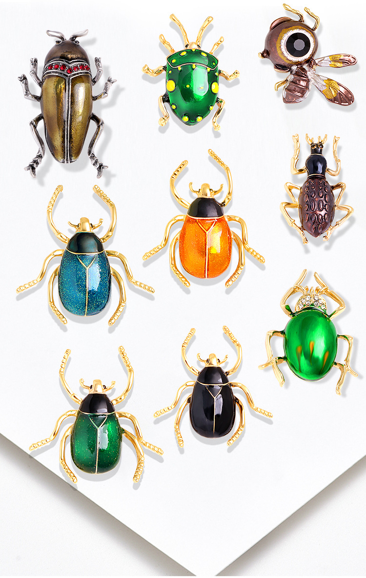 13g Weight Brooches Classification Retro Classic Style Pin Insect Alloy Unisex Brooches