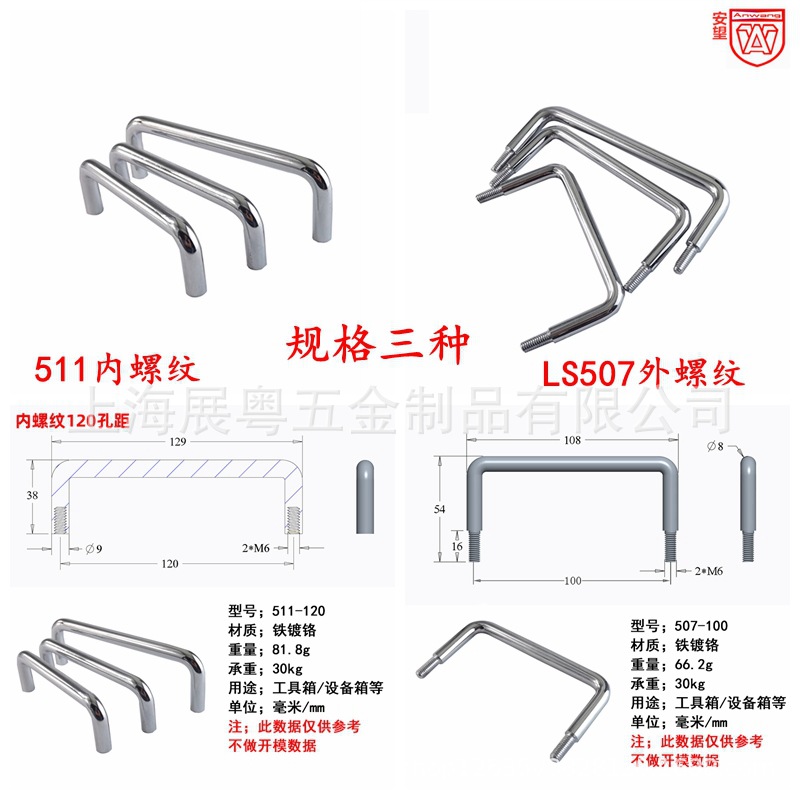 LS507 / 511 mango de gabinete eléctrico mango de gabinete mango de diente exterior mango de gabinete mango industrial mango de caja de hierro