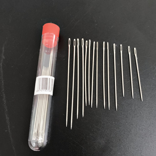 Hand sewing needle, tube needle, clothing needle, large hole needle, old man sewing quilt, big eye needle, embroidery needle, big nose steel needle