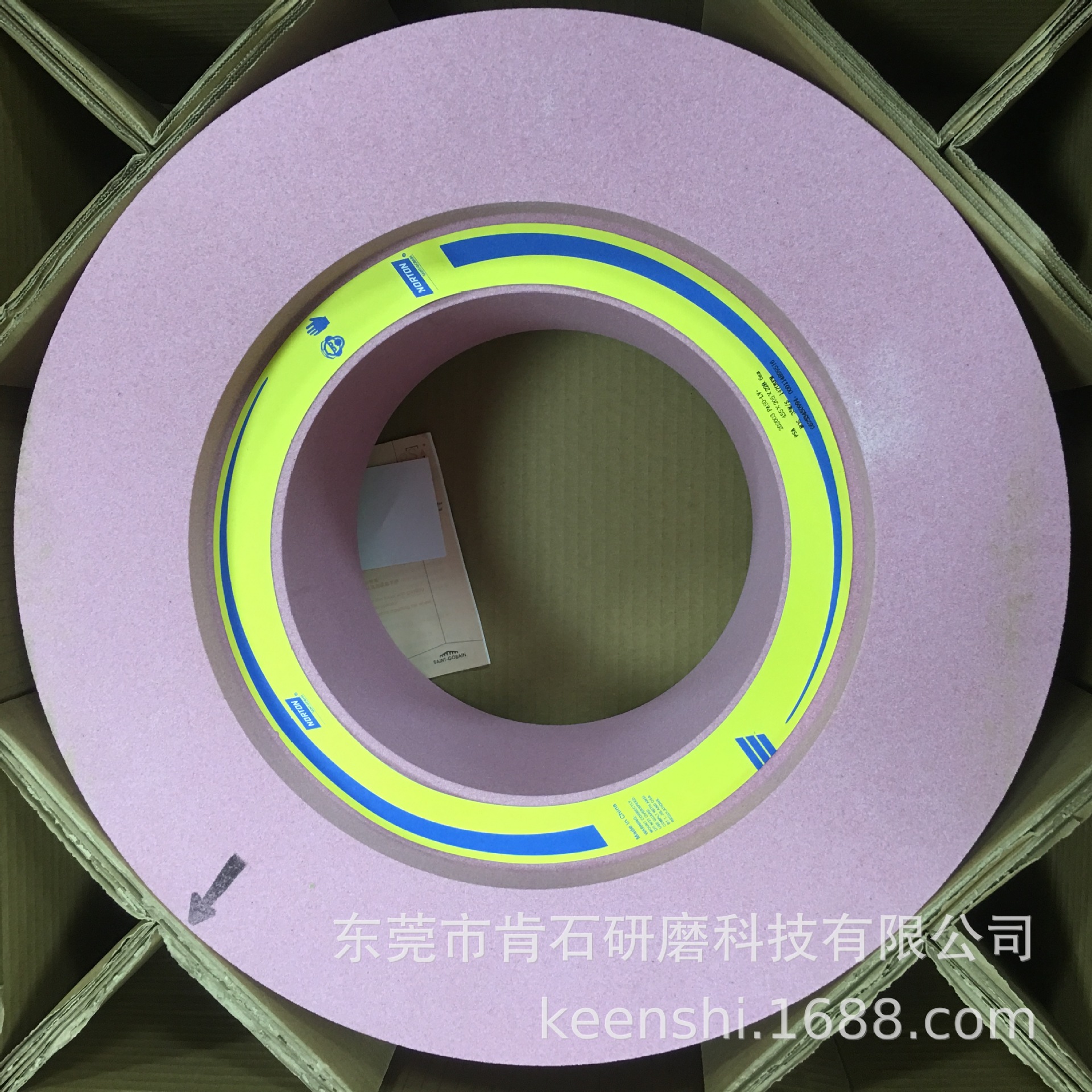 NORTON诺顿25A铬钢玉PA39C绿碳化硅GC32A单晶刚玉SA38A无心磨砂轮