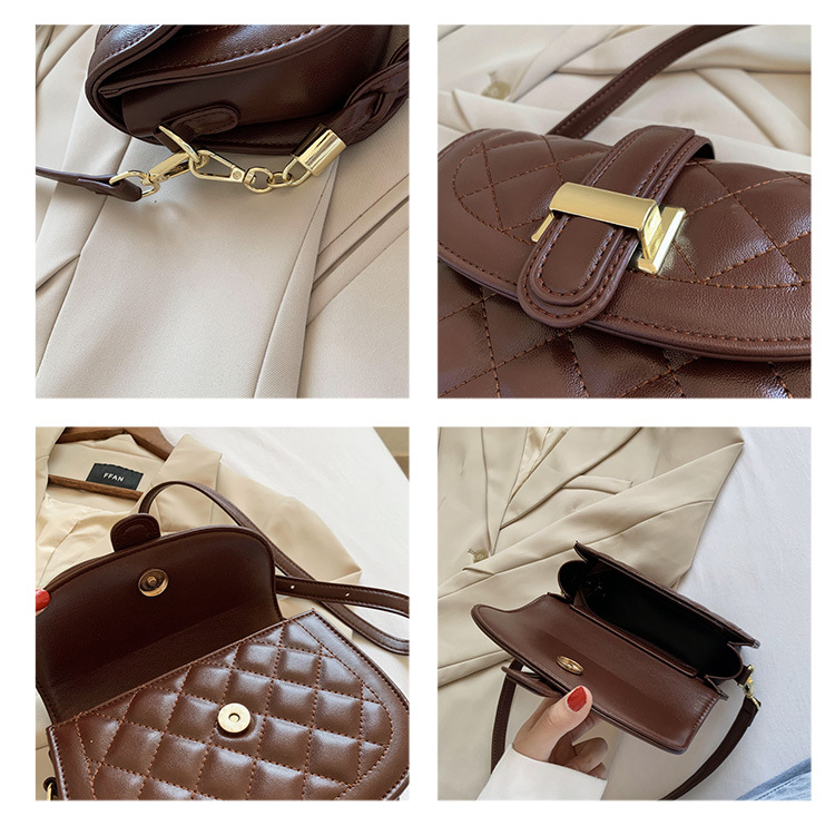 Fashionable One-shoulder Messenger Saddle Bag display picture 2