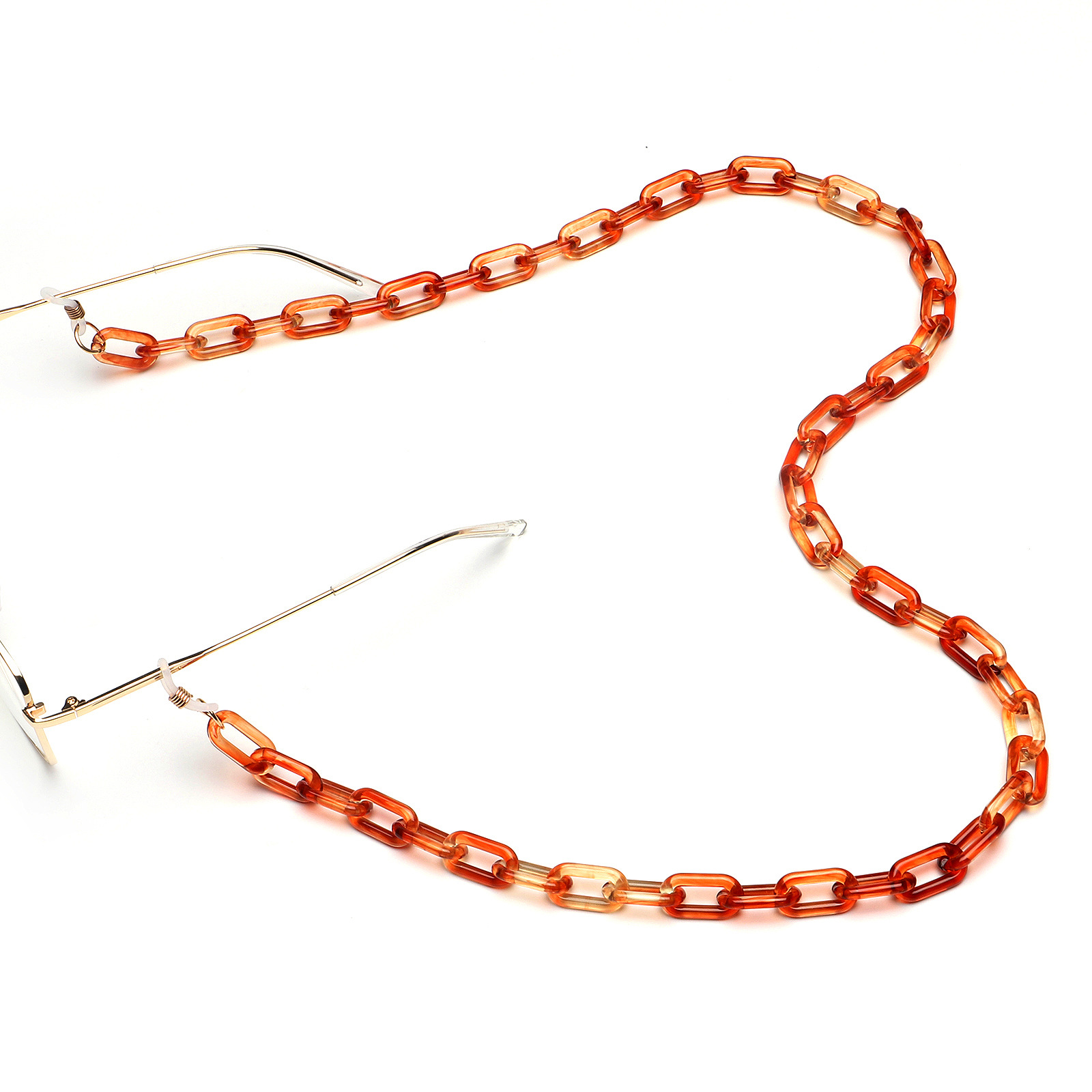 Fashion 16-color Acrylic Leopard Print Tortoiseshell Amber Two-color Glasses Chain Glasses Rope display picture 6