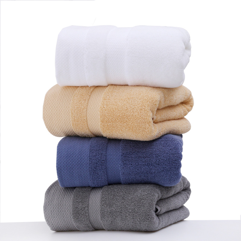 Pure cotton bath towel 70*140cm four-col...