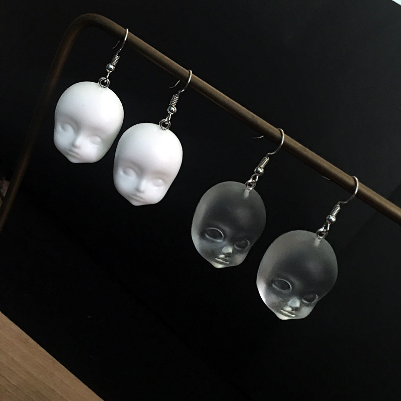 Creative Simple Baby Face Earrings Resin Drop Earrings display picture 1