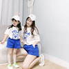 20 Summer wear Korean Edition printing A With children Neutral child men and women Children's clothing Little Bear Female Women