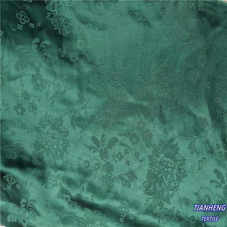 春秋新款人丝牡丹花提花 时装女装衬衫家居服连衣裙面料现货批发