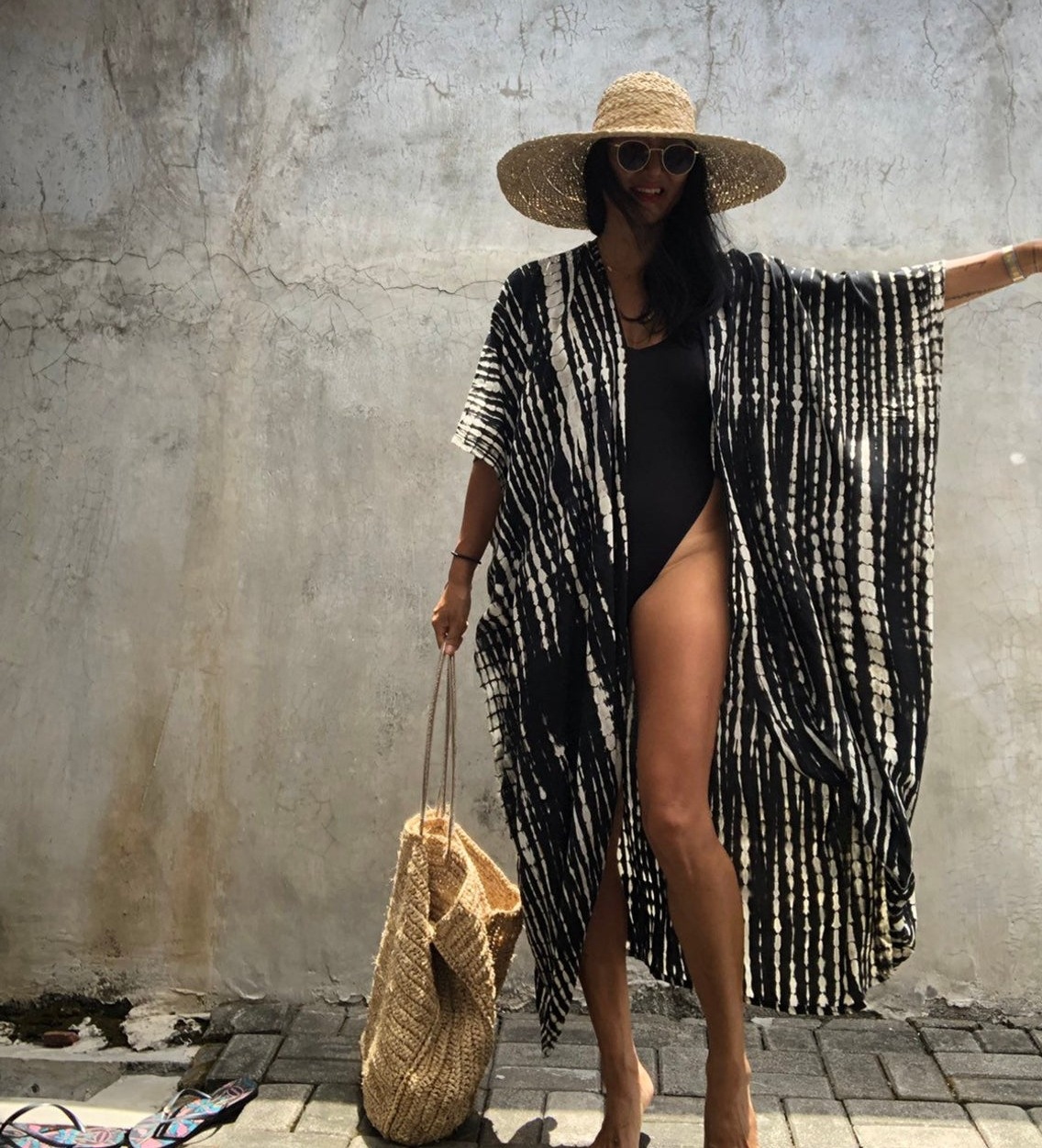 Summer Season Women'S Gender Women's Vacation Tie Dye Printing Cover Ups