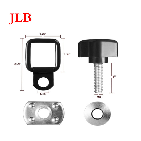 东莞厂家产卡车系紧D型拉环方扣拉环货物系紧锚钩汽车挂钩跨境