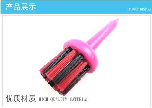 [Dongguan Manufacturer] Double-sided golf club brush, 3-color selection golf nail brush that does not damage the club