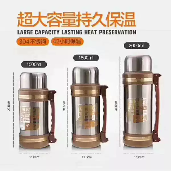 304 stainless steel vacuum insulation travel kettle large capacity car kettle outdoor sports kettle gift custom logo