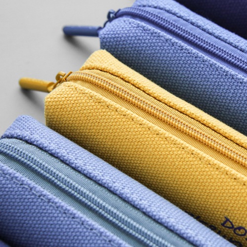 Hengpin Stationery Mini Canvas Pencil Bag Primary School Candy Color Stationery Bag Children's Simple Denim Pencil Case