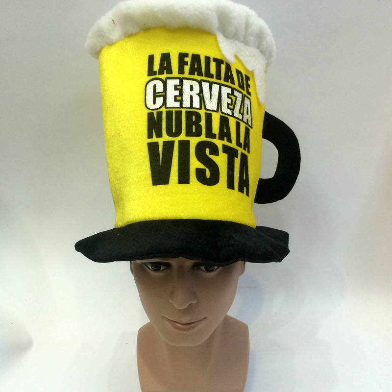 LA FALTA DE CERVEZA NUBLALA VISTA Printed Beer mug cap Spanish Oktoberfest cap detail image 5