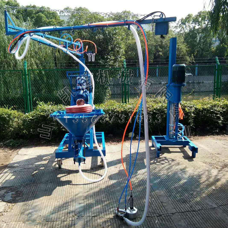 80型螺杆式GRC喷浆机 小型别墅假山欧式构造件喷射机grc喷射机