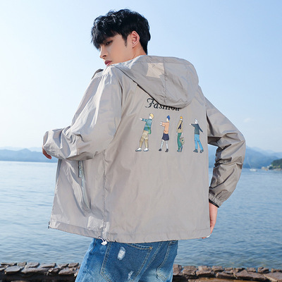 2022 summer new pattern Large Sunscreen ventilation Jacket Cartoon printing lovers Sunscreen coat