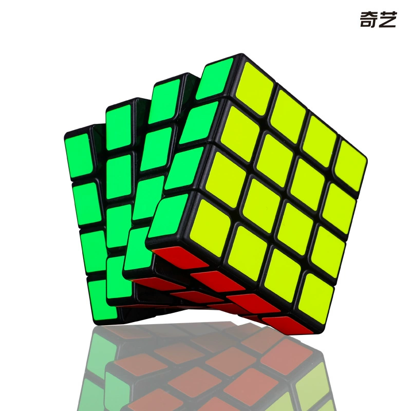 Китайской штуки Rubik's cube, гладкая профессиональная игрушка, четвертый порядок, английский