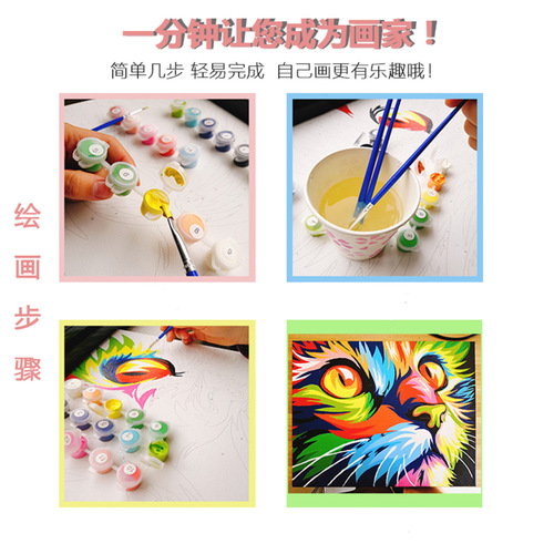 DIY Digital Oil Painting Home Living Room Decor Art Sold on AliExpress Amazon Cross-border Unframed One-time Delivery -6131