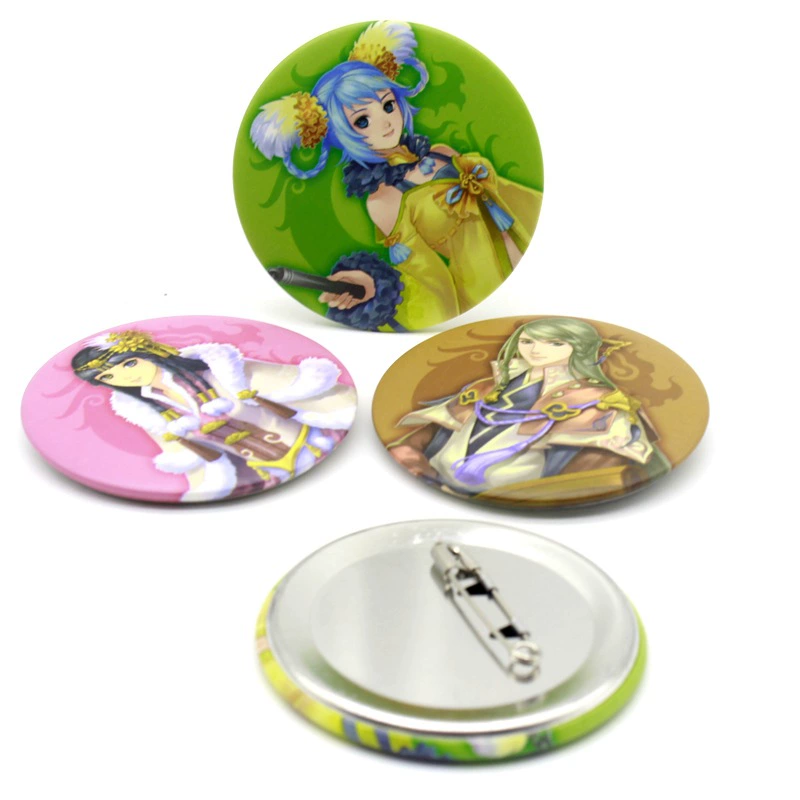 Цветная бумага с печатной жести значок японской безопасности брошь на заказ