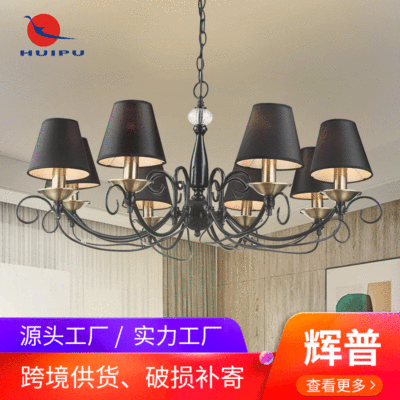 European bronze led a chandelier a living room Restaurant lights bedroom lamps and lanterns Simplicity Covers European style Lighting Manufactor wholesale