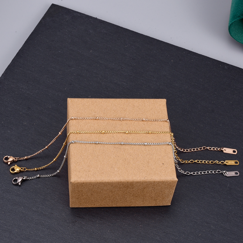 Bracelets Classification 304 Stainless Steel, Titanium Steel Chain Material Heart 304 Stainless Steel Titanium Steel 18K Gold Plated Rose Gold Plated No Inlaid Bracelets In Bulk