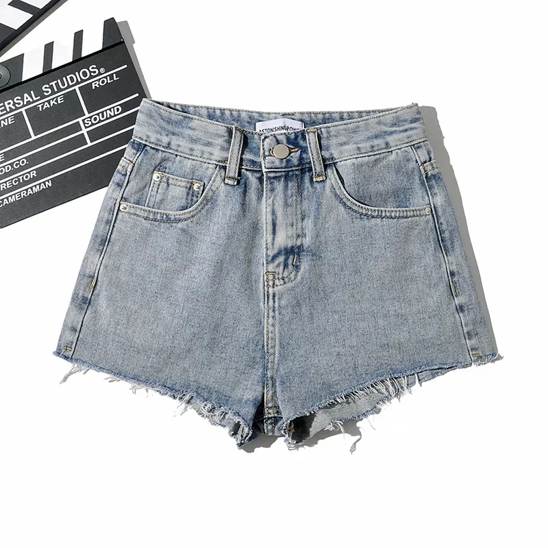 fashion high waist denim wide leg short NSAC14468