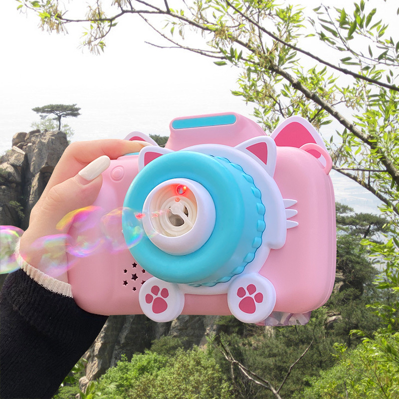 Children's Electric Bubble Camera Toy, Same as the Popper Camera for June 1st Gifts, Stalls for Sale