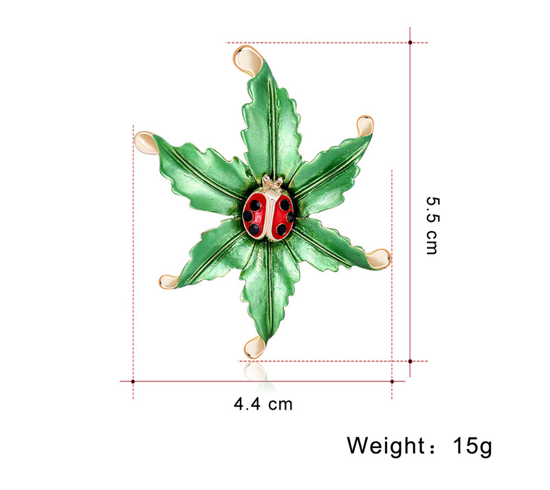 Nuevo Broche De Aceite De Gota De Mariquita De Siete Estrellas De Moda display picture 1