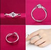 Douyin is the same electroplating 18K platinum male ring Mosan diamond six -claw women's rings kiss couple against the ring