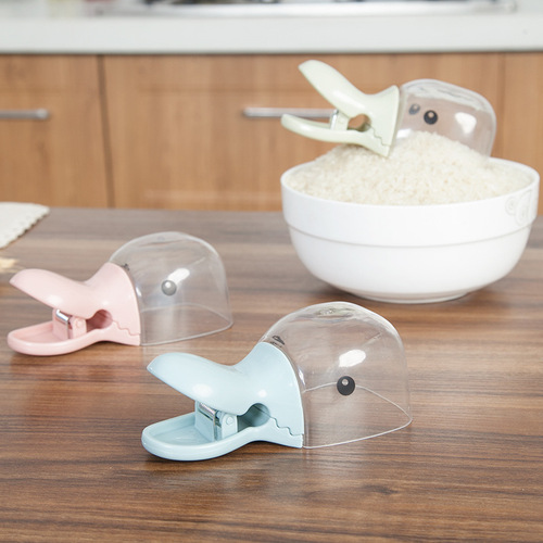Cute duckbill pet spoon dog food shovel Teddy cat multifunctional food spoon cat food sealing and preservation clip 6