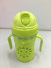 Creativo nuevo bebé taza de agua portátil 137z3301 niños paja taza de jugo en stock suministro directo