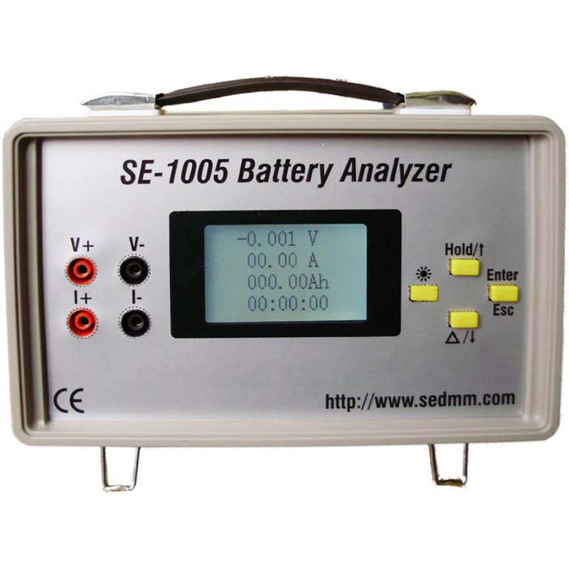 SE-1005 电池分析仪,“放电法”测量电压12V的汽车电池容量、内阻