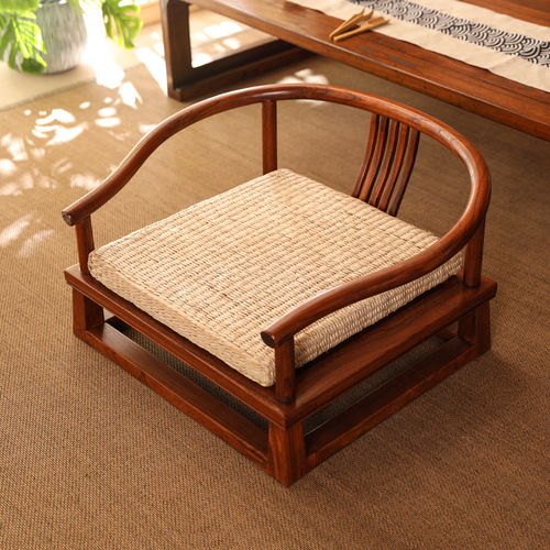 Home Chair Cushion Height Square Thick Tatami Grass Mat Seat Cushion Zafu Meditation Cushion Zen Cushion Buddhist Cushion