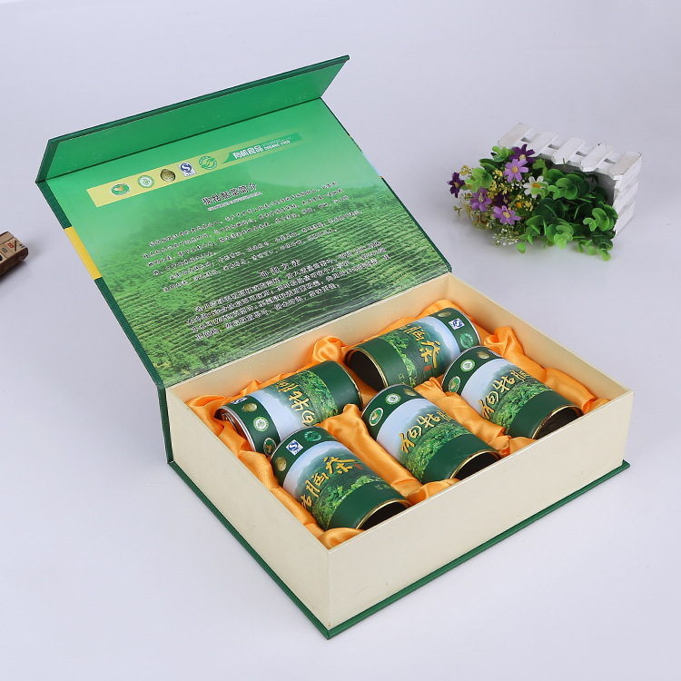 珠海礼盒工厂定制茶叶礼品盒书型盒翻盖盒硬装盒金银卡盒中山包送