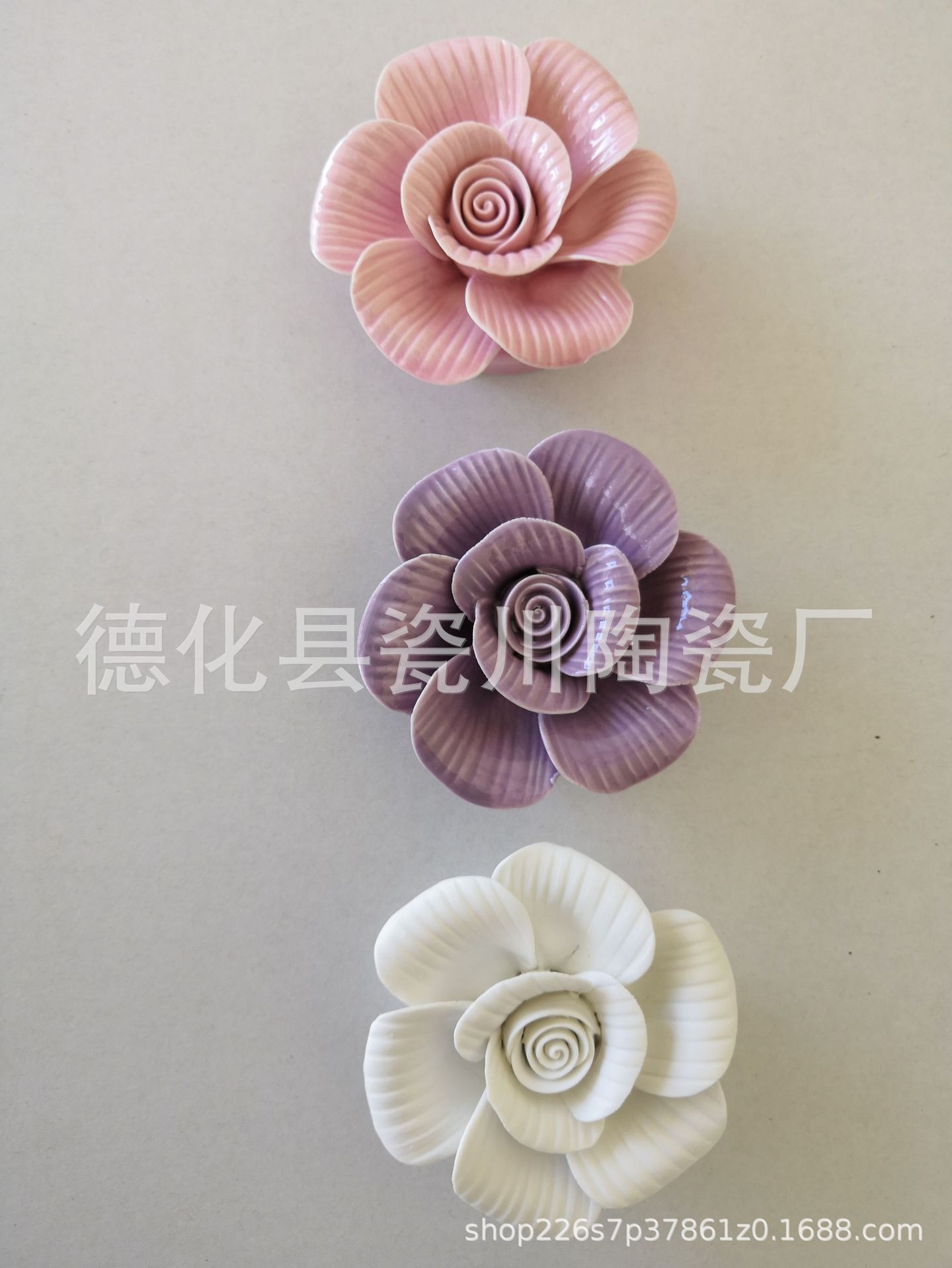 陶瓷花手工捏花