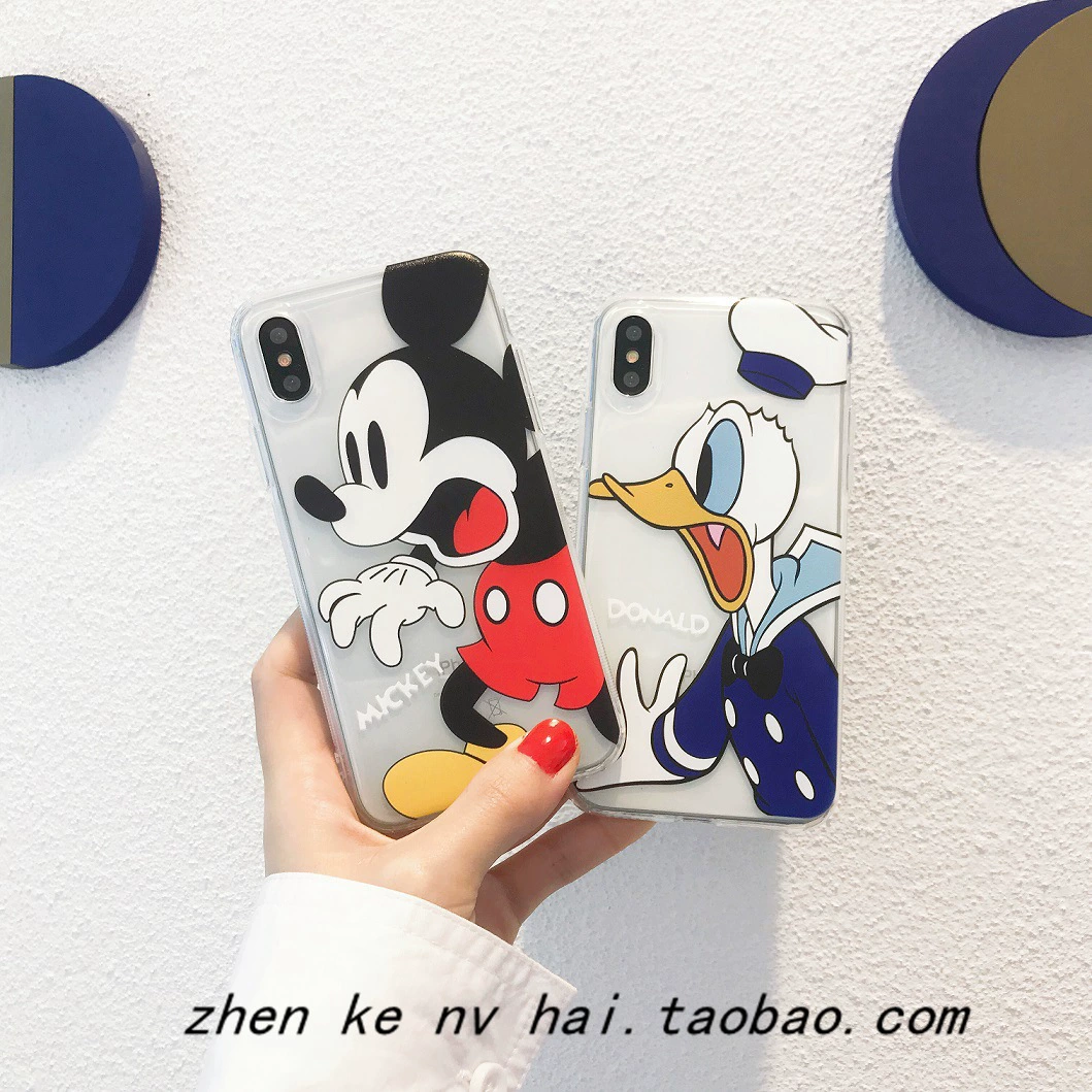 Яблоко, совместимый чехол-cartoon для телефона, iPhone 14, Дональд Дак, iphone, защита от падения