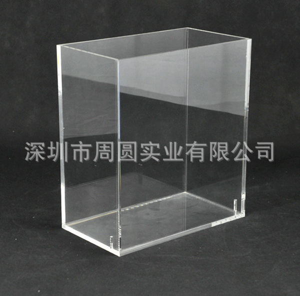 厂家定 制透明亚克力盒子 有机玻璃模型防尘盒 亚克力展示盒定 做