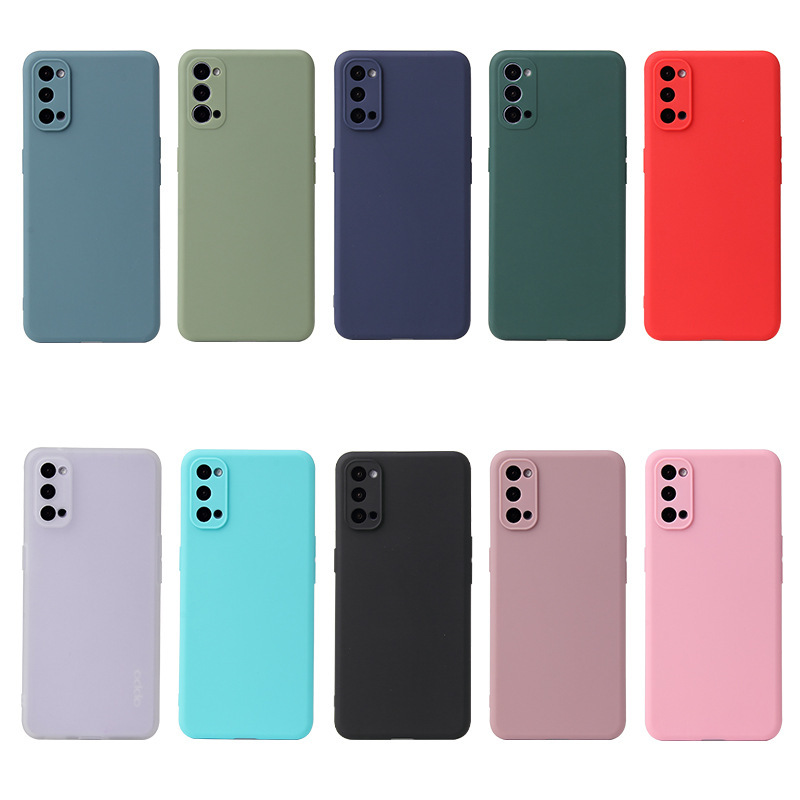 For OPPO Mobile Phone Case Frosted RENO4 Candy Solid Color findX2 Protective Case realmeV5 All-Covering Drop-Resistant For OPPO Mobile Phone Case Frosted RENO4 Candy Solid Color findX2 Protective Case realmeV5 All-Covering Drop-Resistant