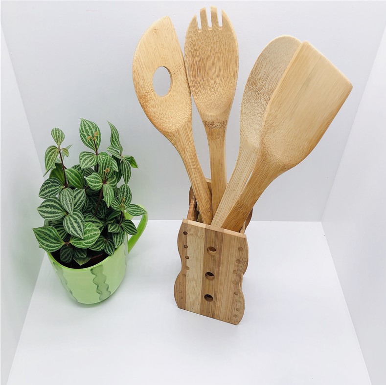 Bamboo Wooden Shovel Kitchen Supplies Ba...