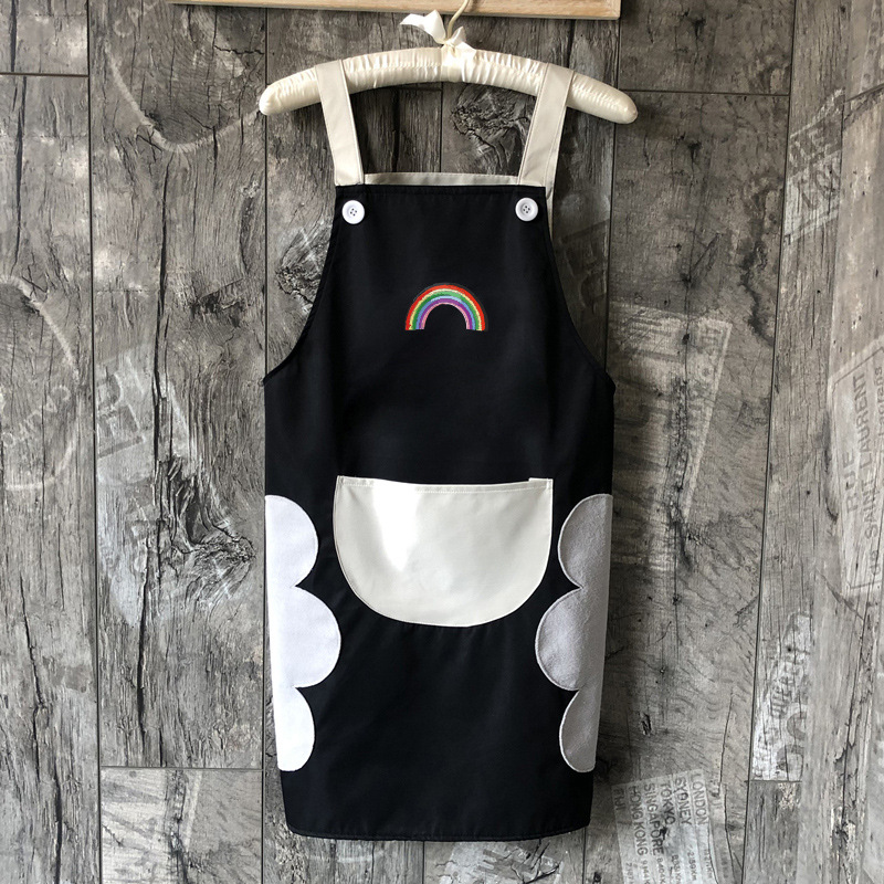 Delantal de cocina de mano borrable antiincrustante para el hogar anti-aceite de cocina de moda para mujeres japonesas ropa de trabajo para hombres adultos domésticos