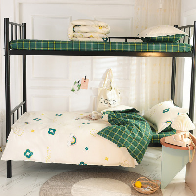 Manufactor Direct selling new pattern student dormitory Single Quilt cover pure cotton Three The bed Supplies 1.2m Bed generation