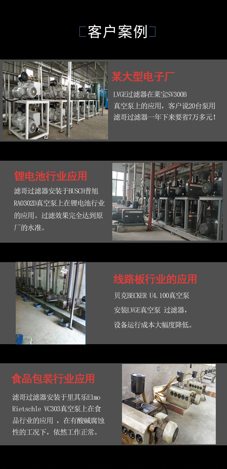 真空泵過濾器