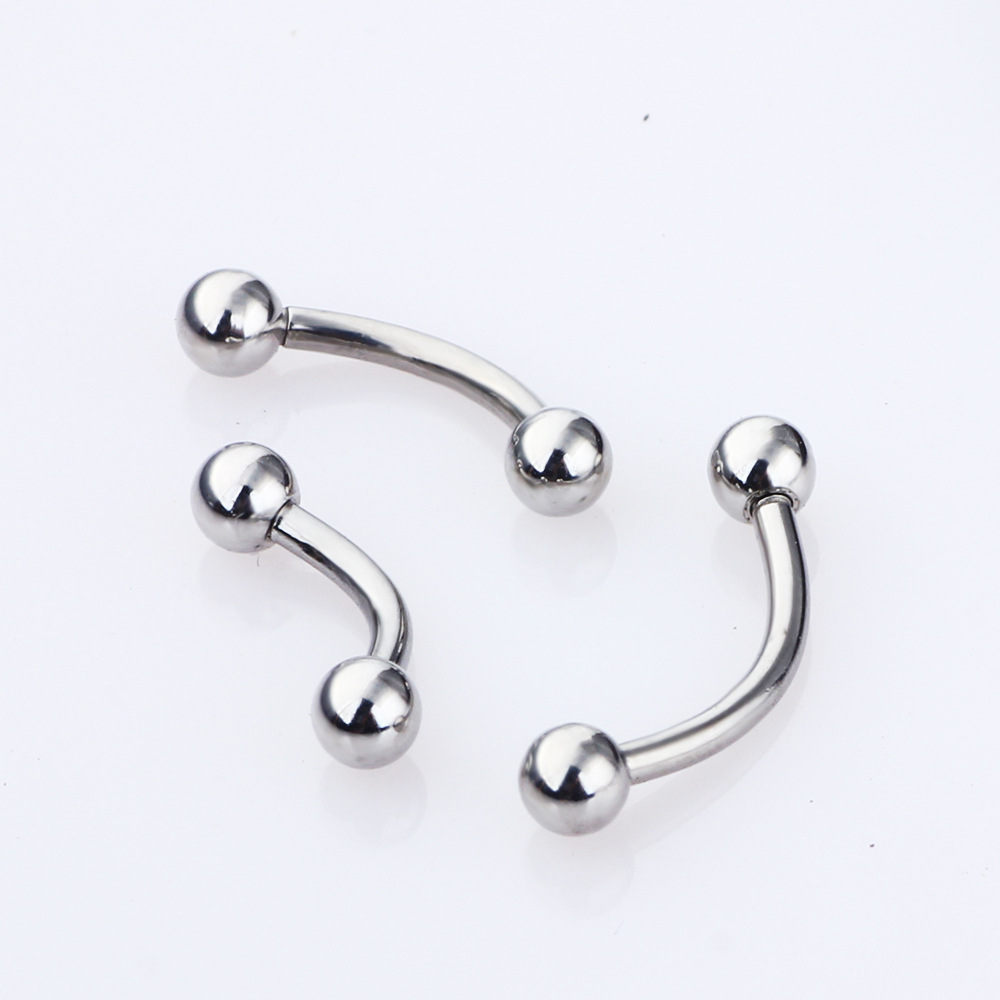 120 Pcs Tongue Lip Nose Eyebrow Navel Ring Mixed Set Stainless Steel Piercing Jewelry Wholesale detail image 9