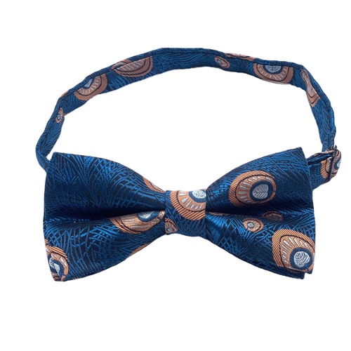 A peacock feather pattern formal tie made of 1200 needle high-density three-dimensional fabric, manufacturer